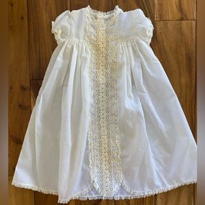 Toddle Tyke Vintage Baby Christening Baptism Lace Gown Dress Size Newborn